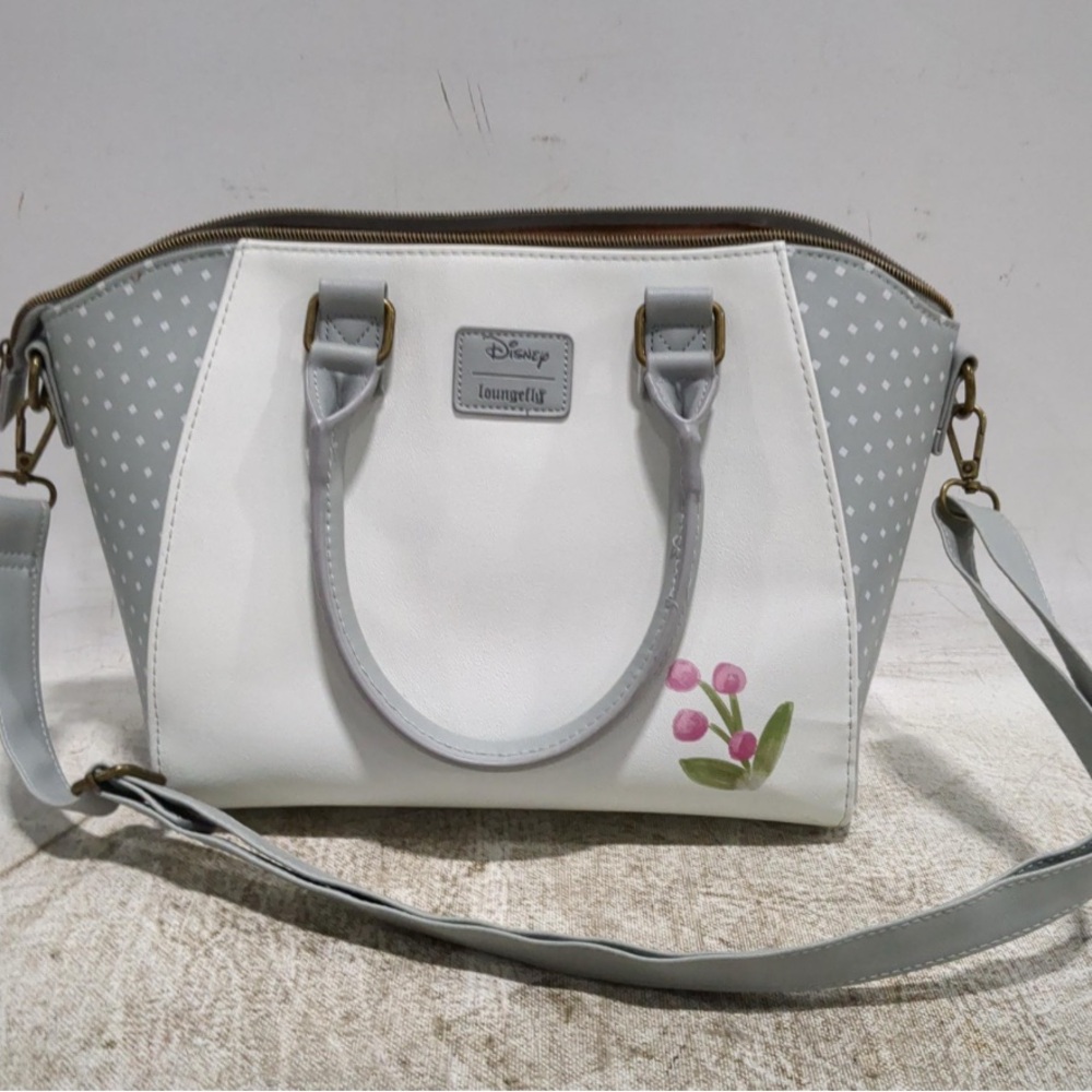 Disney Loungefly Lady and the Tramp Handbag with Polka Dot Design - Picture 3 of 6